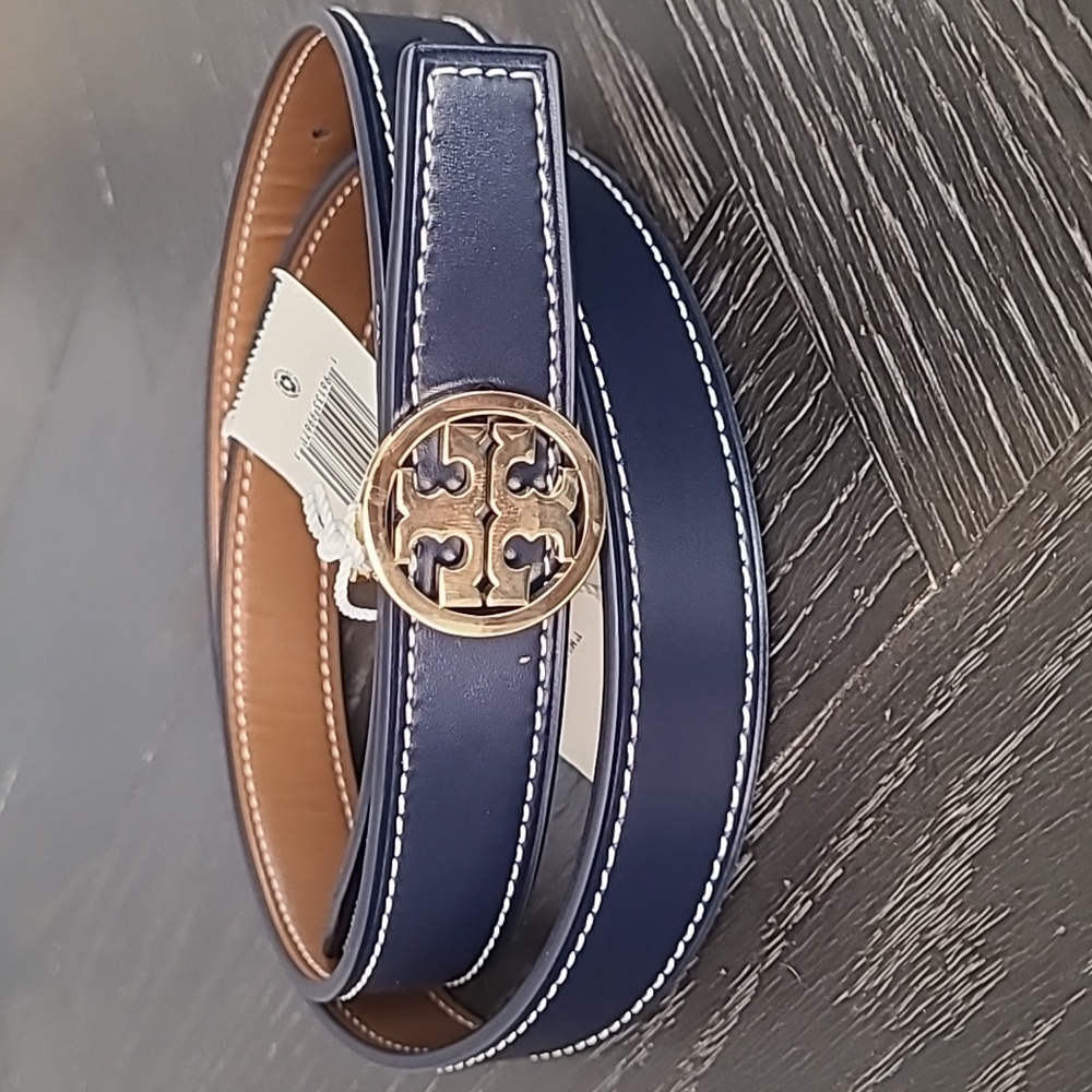 NWT Tory Burch 1" Miller Smooth Reversible Belt